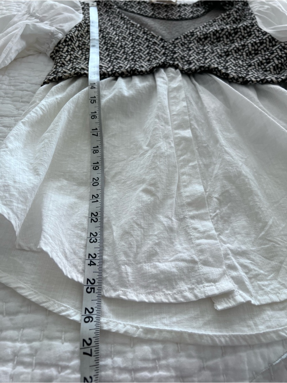 Anthropologie Layered Jacquard Vest/Blouse Attached Size Small EUC - Picture 6 of 12